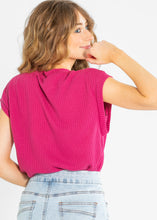 Load image into Gallery viewer, Nadine Mock Neck Cap Sleeve Top

