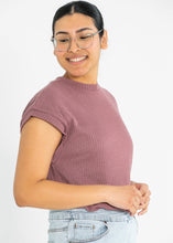 Load image into Gallery viewer, Nadine Mock Neck Cap Sleeve Top

