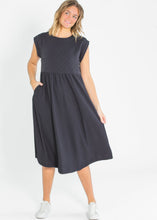 Load image into Gallery viewer, Olivia A-line Solid Midi Dress
