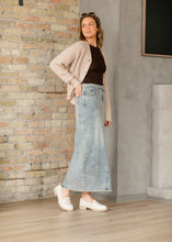 Load image into Gallery viewer, Piper A-line Long Denim Maxi Skirt

