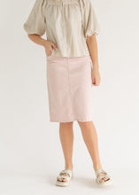 Load image into Gallery viewer, Remi Rose Denim Midi Skirt
