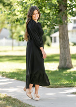Load image into Gallery viewer, Renee Smocked Bodice Long Sleeve Maxi Dress
