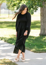 Load image into Gallery viewer, Renee Smocked Bodice Long Sleeve Maxi Dress

