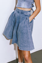 Load image into Gallery viewer, YOUR EYES ON MINE DENIM MINI SKIRT
