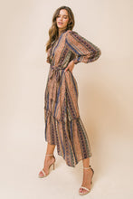 Load image into Gallery viewer, COVERED BY LOVE WOVEN MIDI DRESS
