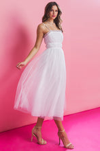 Load image into Gallery viewer, WON YOUR HEART TULLE MIDI DRESS
