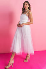 Load image into Gallery viewer, WON YOUR HEART TULLE MIDI DRESS
