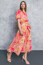 Load image into Gallery viewer, LAST NIGHT FLORAL WOVEN MIDI DRESS

