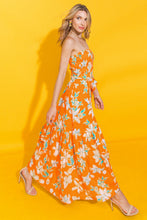 Load image into Gallery viewer, THE SUN RISING WOVEN MIDI DRESS
