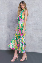 Load image into Gallery viewer, LIFE TO THE FULLEST SATIN MIDI DRESS
