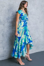 Load image into Gallery viewer, LA BEBE WOVEN SATIN MAXI DRESS

