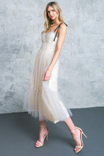 Load image into Gallery viewer, CUTOUT FOR ELEGANCE TULLE MIDI DRESS
