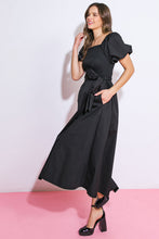 Load image into Gallery viewer, A PEACEFUL PLACE WOVEN MIDI DRESS
