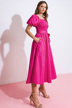 Load image into Gallery viewer, A PEACEFUL PLACE WOVEN MIDI DRESS
