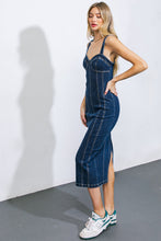 Load image into Gallery viewer, A GREATER LOVE DENIM MIDI DRESS
