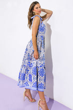 Load image into Gallery viewer, FINDING MY PEACE WOVEN MIDI DRESS
