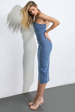 Load image into Gallery viewer, DIVINE DREAM DENIM MIDI DRESS
