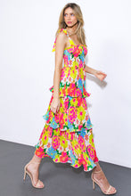 Load image into Gallery viewer, VISIONS FROM THE MEADOW WOVEN MIDI DRESS
