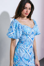 Load image into Gallery viewer, SANGRIAS AT SUNSET WOVEN MINI DRESS
