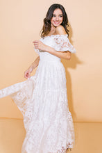 Load image into Gallery viewer, LOVE IN YOUR EYES WOVEN MIDI DRESS
