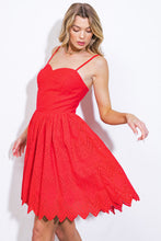 Load image into Gallery viewer, SENSE OF SERENITY WOVEN MINI DRESS
