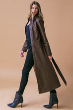 Load image into Gallery viewer, WHAT A WONDERFUL DAY LEATHER MIDI COAT
