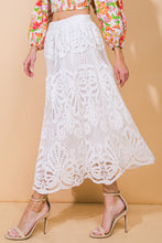 Load image into Gallery viewer, DREAMY NIGHTS WOVEN MIDI SKIRT

