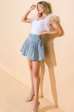 Load image into Gallery viewer, WHAT TO SAY DENIM MINI SKIRT
