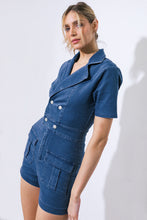 Load image into Gallery viewer, THIS ISN&#39;T GOODBYE DENIM ROMPER
