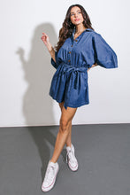 Load image into Gallery viewer, SEIZE THE DAY DENIM ROMPER
