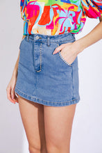 Load image into Gallery viewer, SUNNY ROMANCE DENIM SKORT
