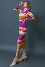 Load image into Gallery viewer, EVENING OF ELEGANCE SWEATER MIDI DRESS
