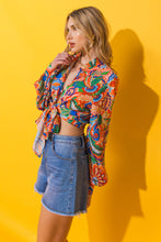 Load image into Gallery viewer, MY HAPPY PLACE WOVEN TOP
