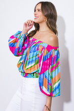 Load image into Gallery viewer, FROSTED UPON WOVEN TOP
