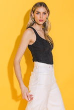 Load image into Gallery viewer, ALL AHEAD DENIM CROP TOP
