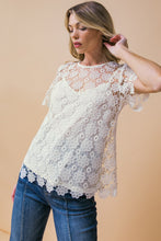 Load image into Gallery viewer, MELT MY HEART LACE TOP
