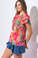 Load image into Gallery viewer, ON MY MIND RED WOVEN TOP
