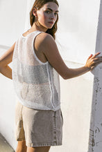 Load image into Gallery viewer, LOST IN THE WAVES WOVEN TANK TOP
