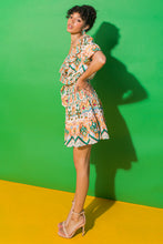 Load image into Gallery viewer, MOMENTS OF BLISS FLORAL WOVEN MINI DRESS
