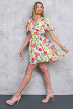 Load image into Gallery viewer, FREE ME TODAY FLORAL WOVEN MINI DRESS
