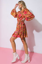 Load image into Gallery viewer, AROUND THE TIME WOVEN MINI DRESS
