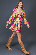 Load image into Gallery viewer, ALL FALL LONG WOVEN MINI DRESS
