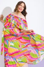 Load image into Gallery viewer, BLOSSOM BOULEVARD WOVEN MIDI DRESS
