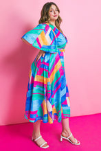 Load image into Gallery viewer, PRACTICING LOVE WOVEN MIDI DRESS
