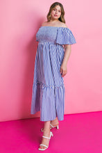 Load image into Gallery viewer, ALWAYS A VIBE WOVEN MIDI DRESS
