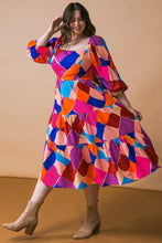 Load image into Gallery viewer, PULLING HEARTSTRINGS WOVEN MIDI DRESS
