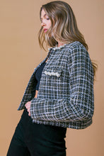 Load image into Gallery viewer, GUEST OF HONOR TWEED CROP JACKET
