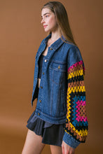 Load image into Gallery viewer, CLASSICALLY CHIC WASHED DENIM JACKET
