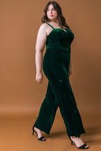 Load image into Gallery viewer, BLOW A KISS VELVET JUMPSUIT
