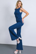 Load image into Gallery viewer, KISS AND WON&#39;T TELL DENIM JUMPSUIT
